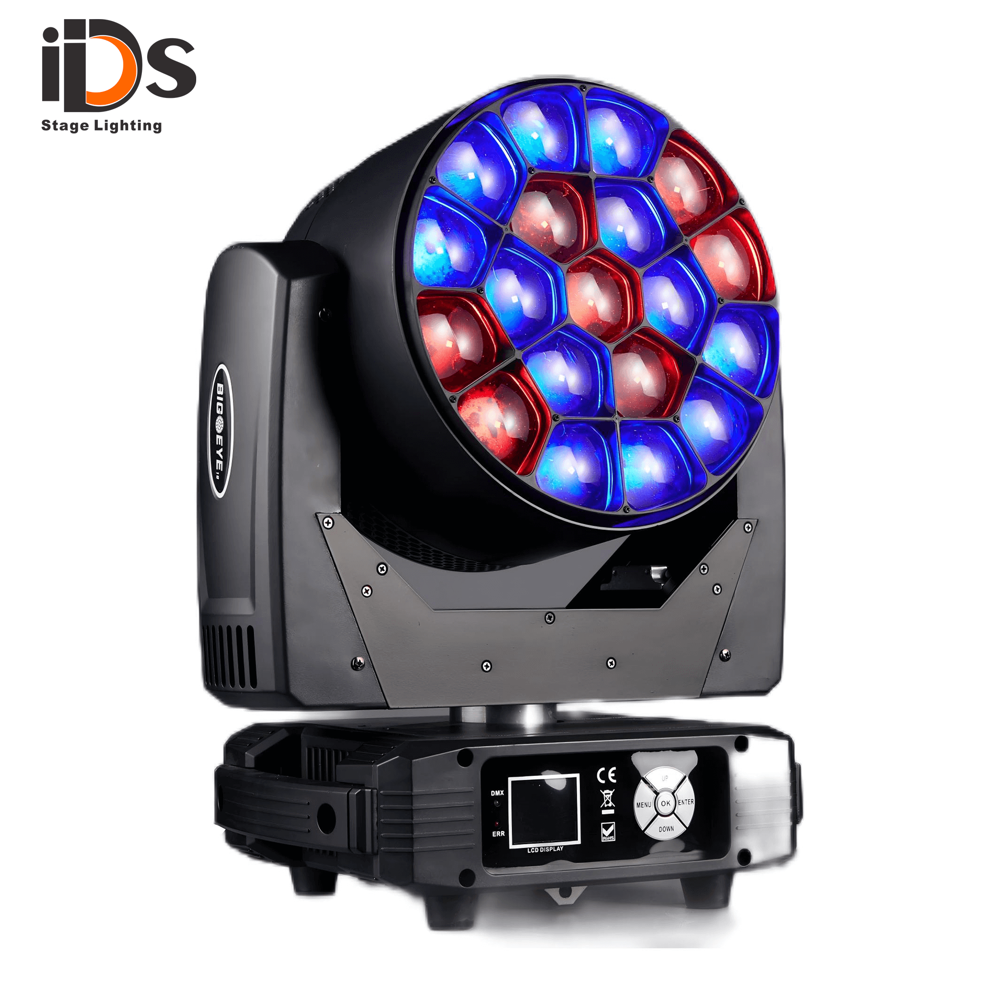 19X15W Big Bee Eye Color Zoom Moving Head Stage Light (new )