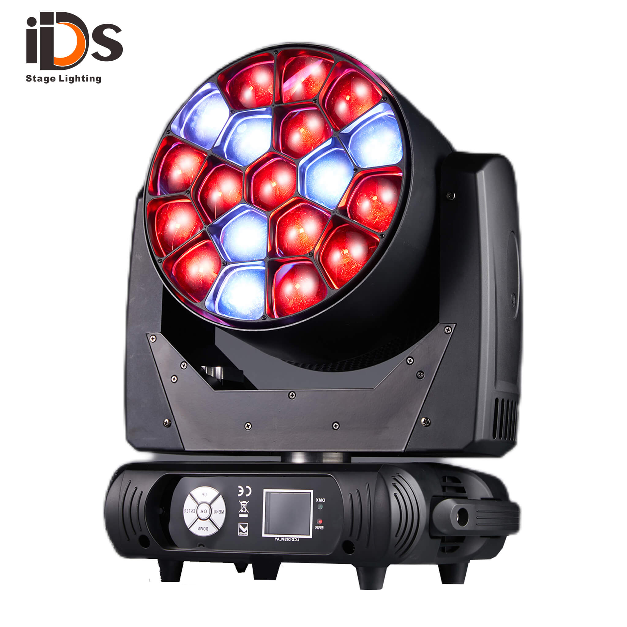 19X25W Big Bee Eye Color Zoom Moving Head Stage Light