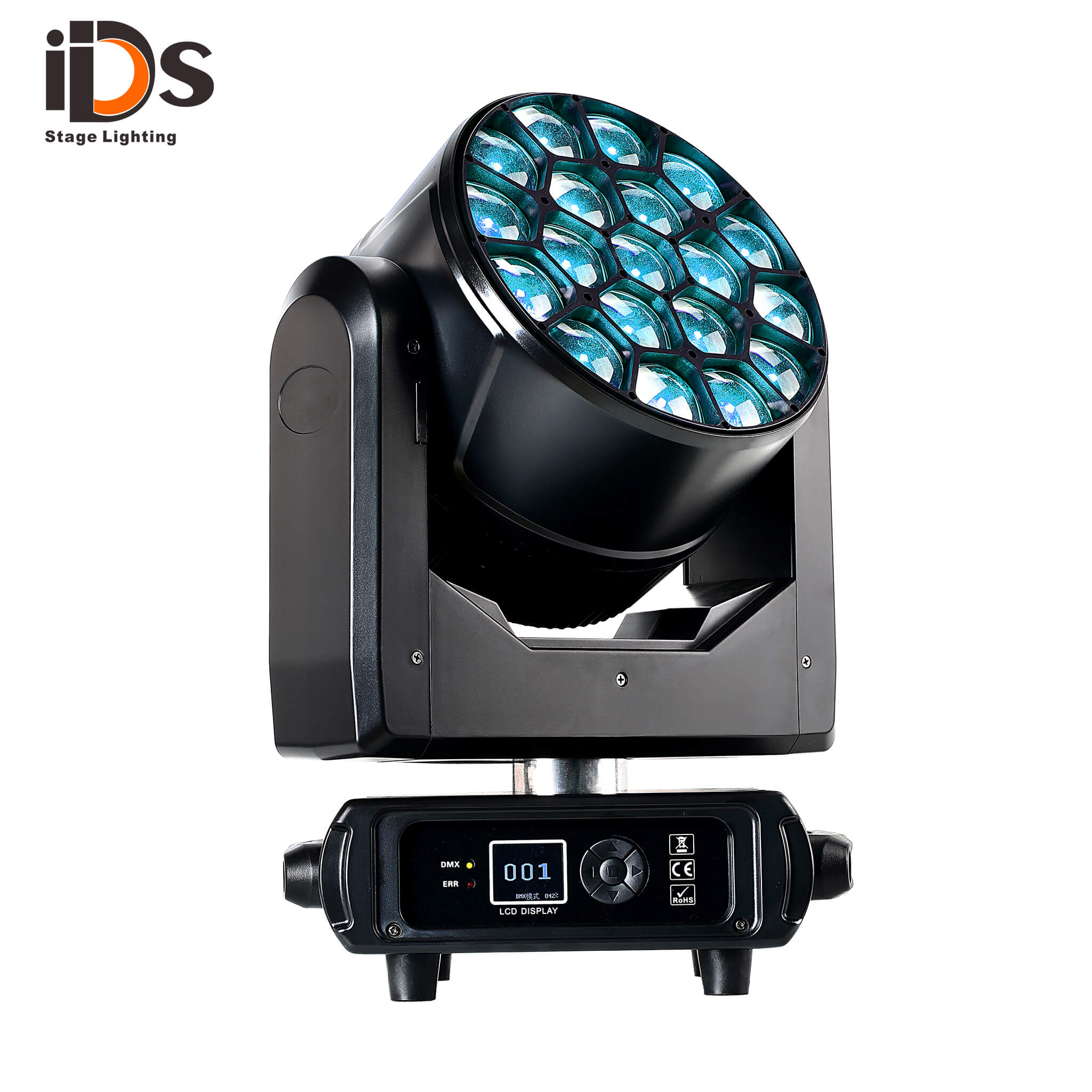 19X25W Big Bee Eye Color Zoom Moving Head Stage Light