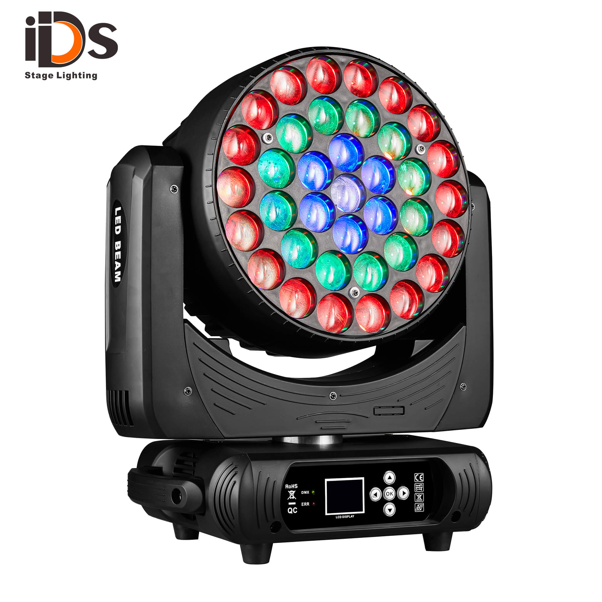 LED 37X15W Wash Moving Head Light (OSRAM RGBW With Zoom)circle control