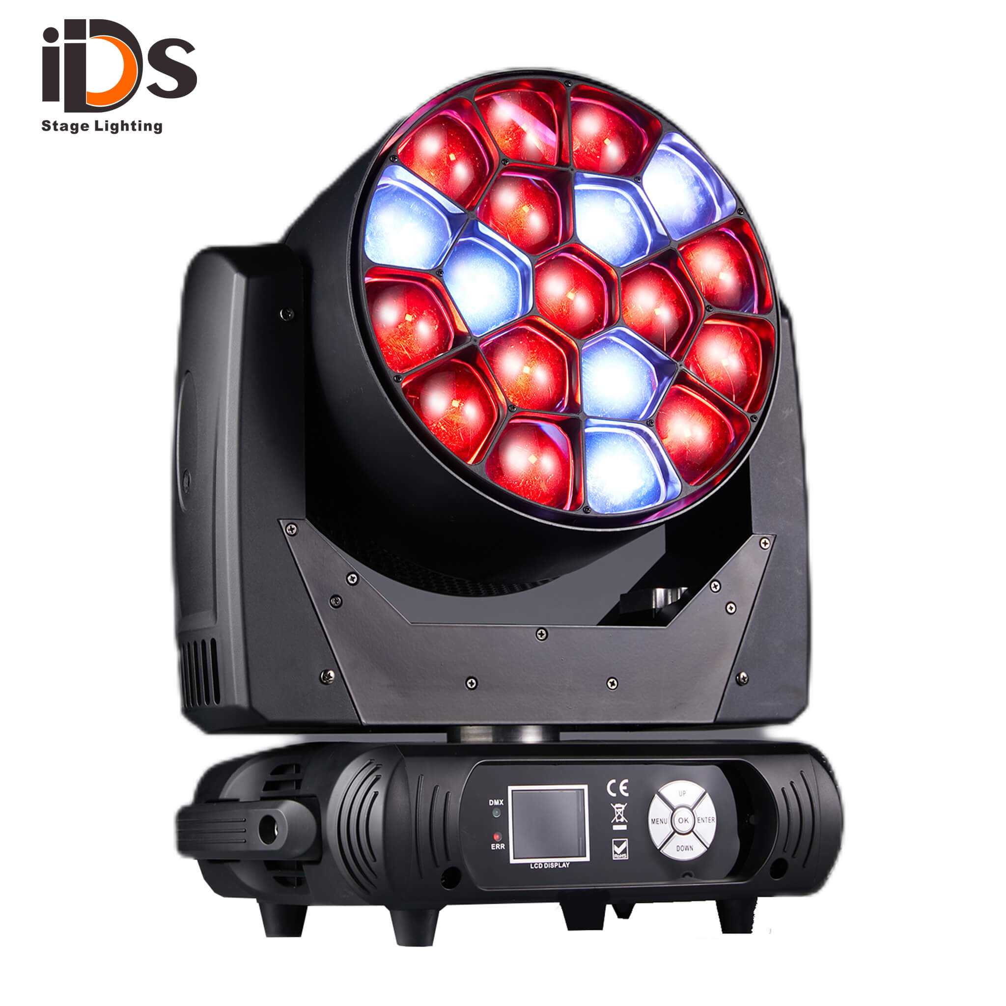 19X25W Big Bee Eye Color Zoom Moving Head Stage Light