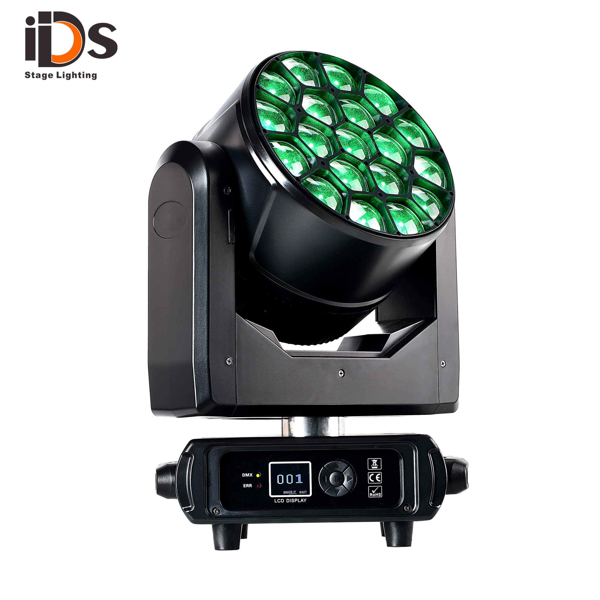 19X25W Big Bee Eye Color Zoom Moving Head Stage Light