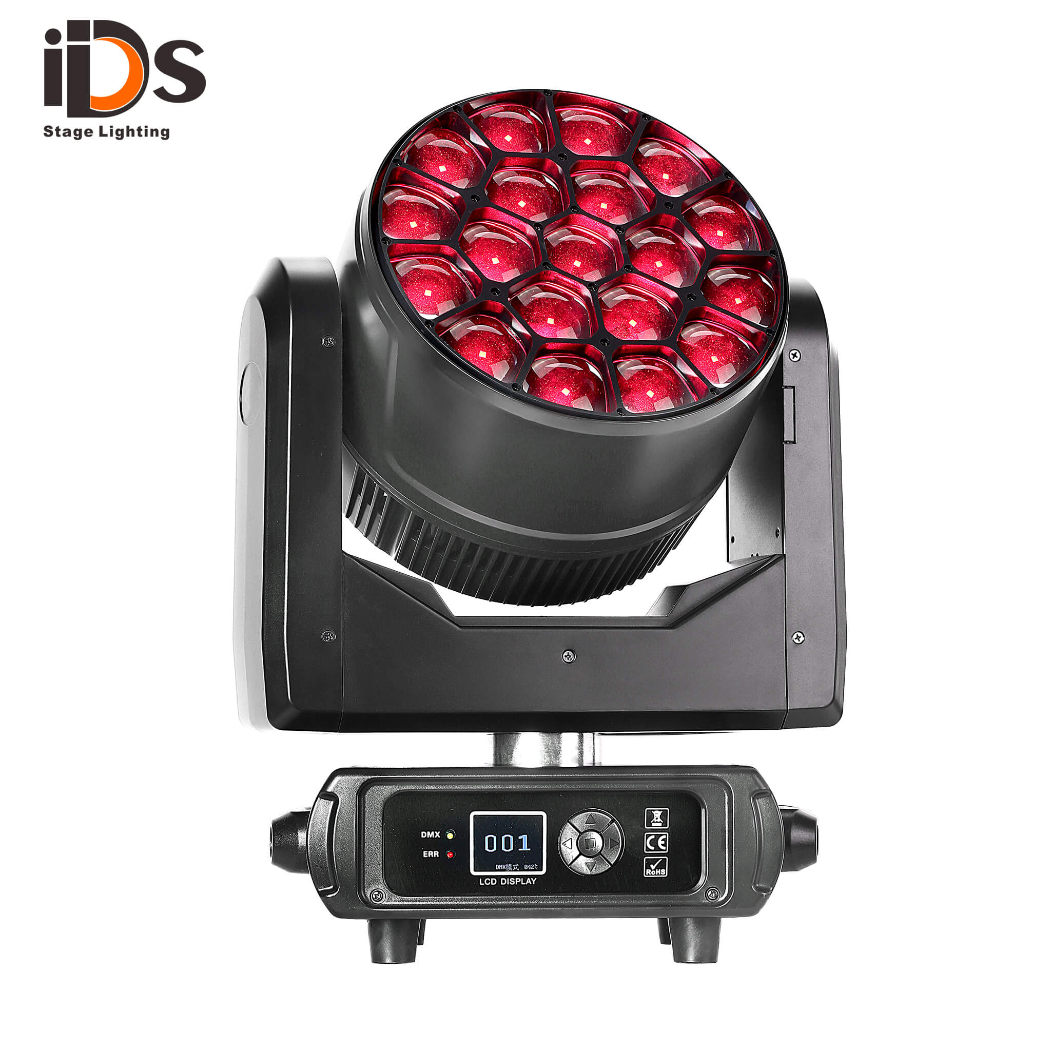 19X15W Big Bee Eye Color Zoom Moving Head Stage Light (new )