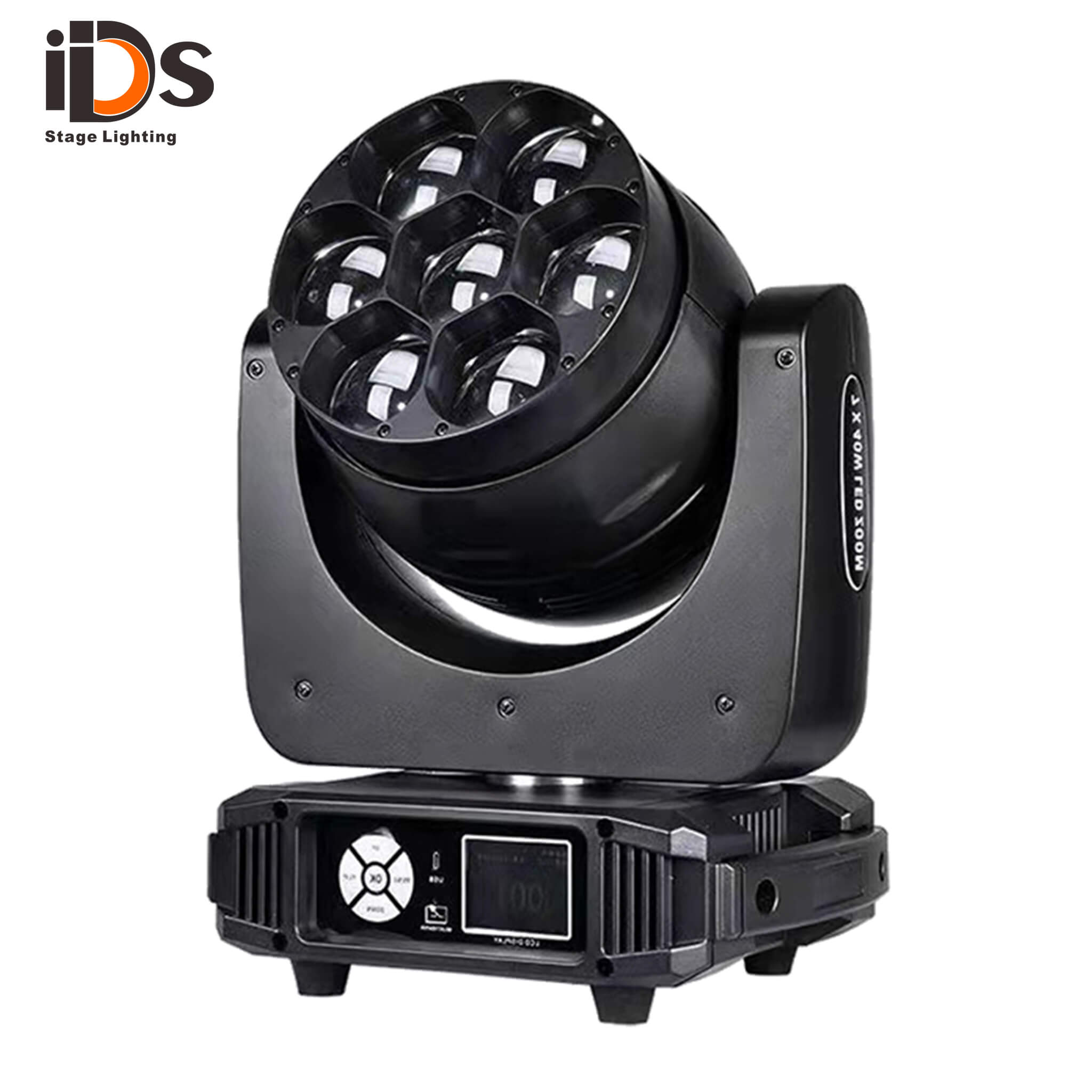 7x40W Big Bee Eye Color Zoom Moving Head Stage Light