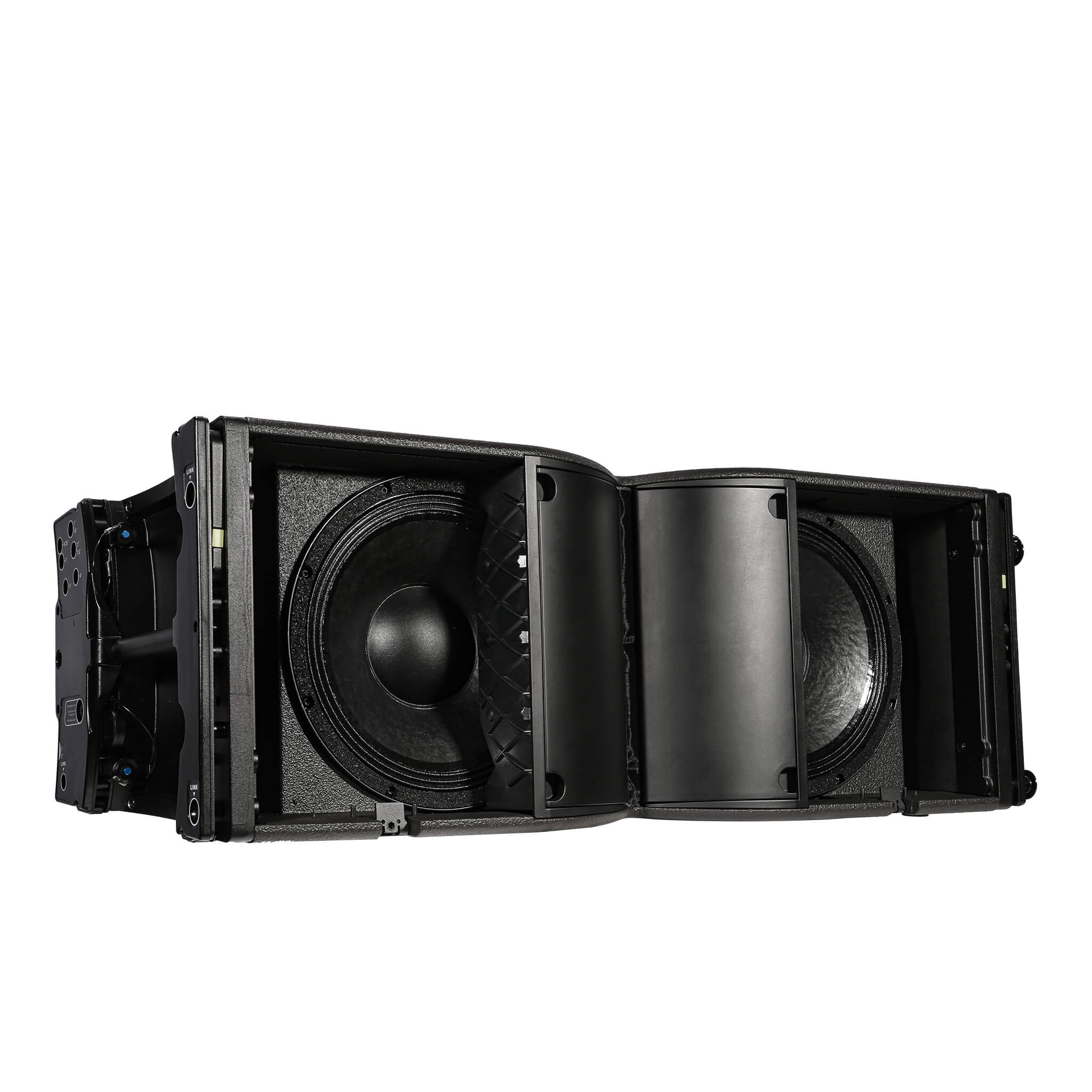 K3 Full-range. Compact. No compromises.  2-way active, dual 12"